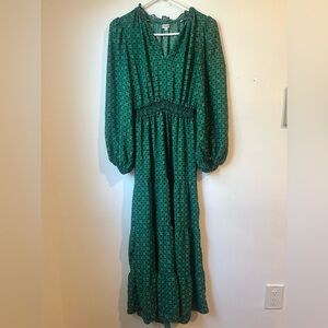 Max Studio Green Long Sleeve Maxi Dress Dress Size XS In great condition